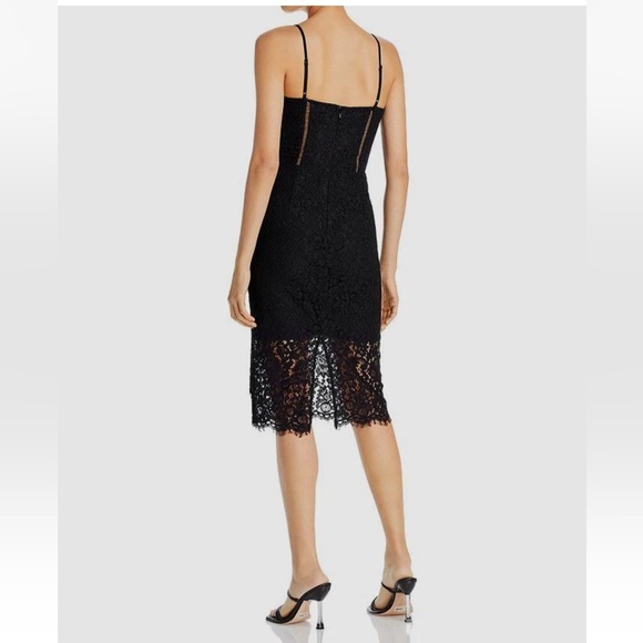 NWT Bardot Women’s Brielle Black Strapless Overlay Sweetheart Lace Dress XL - Picture 2 of 9